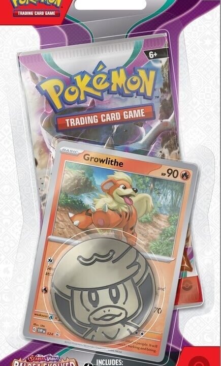 Pokémon Scarlet & Violet: Paldea Evolved - Single Pack Blister (Growlithe)
