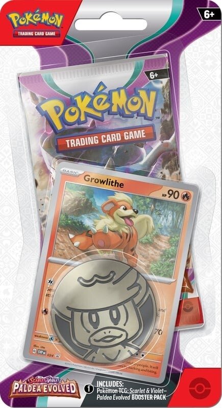Pokémon Scarlet & Violet: Paldea Evolved - Single Pack Blister (Growlithe)