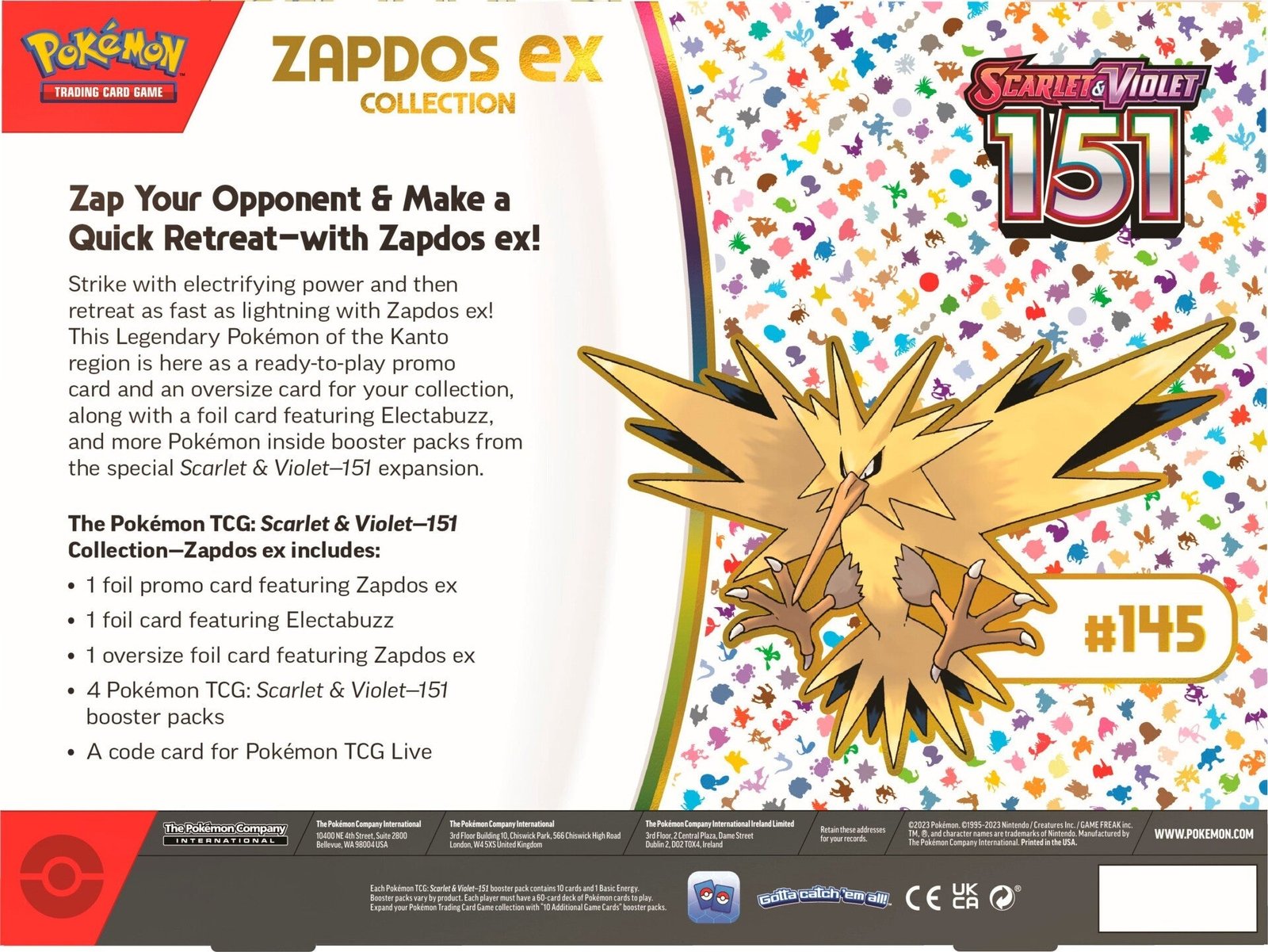 Pokémon Scarlet & Violet: 151 - Zapdos ex Box - Image 3