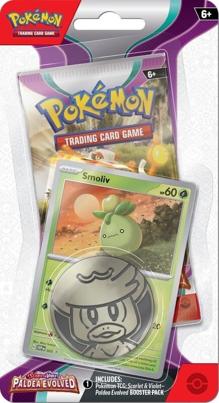 Pokémon Scarlet & Violet: Paldea Evolved - Single Pack Blister (Smoliv)