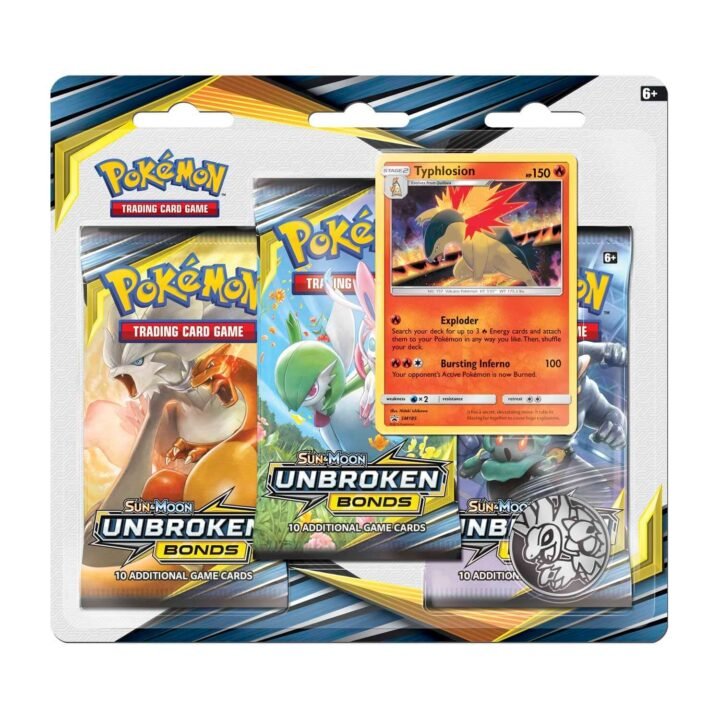 Pokémon Sun & Moon: Unbroken Bonds - 3-Pack Blister (Typhlosion)