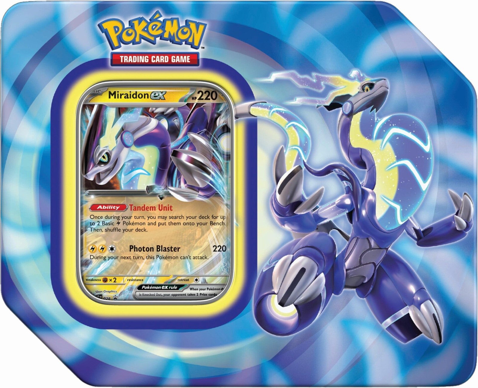 Pokémon Paldea Legends Tins (Miraidon ex)
