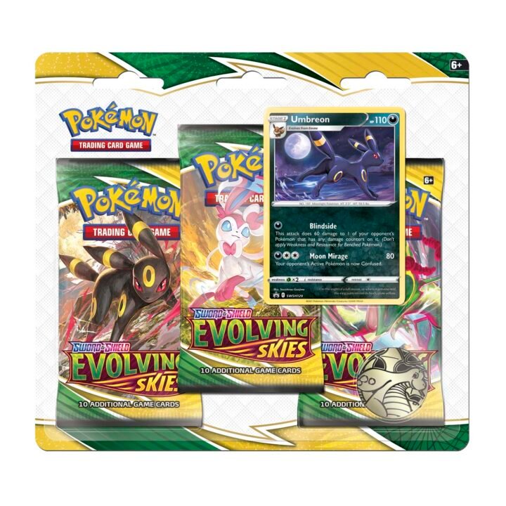 Pokémon Sword & Shield: Evolving Skies - 3 Pack Blister (Umbreon)