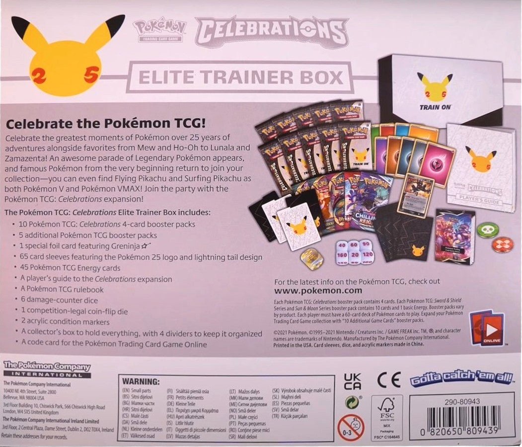 Pokémon Celebrations: 25th Anniversary - Elite Trainer Box - Image 2