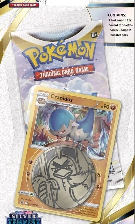 Pokémon Sword & Shield: Silver Tempest - Single Pack Blister (Cranidos)