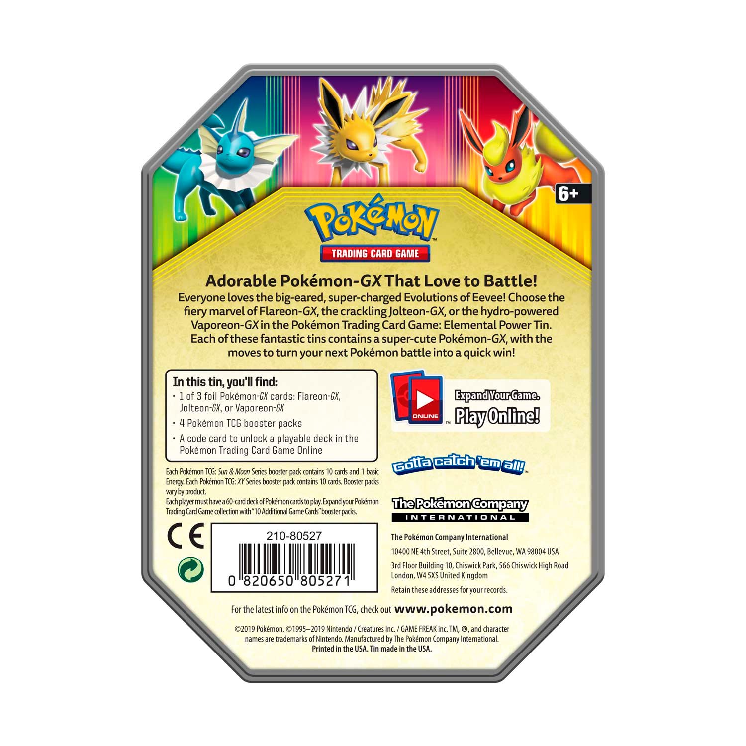 Pokémon Elemental Power Collector's Tin (Flareon GX) - Image 2