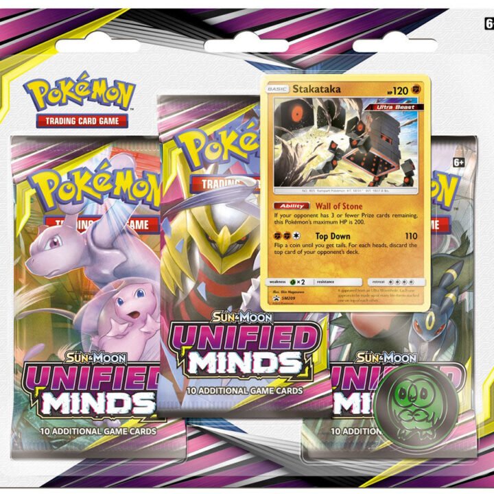 Pokémon Sun & Moon: Unified Minds - 3-Pack Blister (Stakataka)