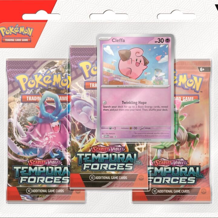 Pokémon Scarlet & Violet: Temporal Forces - 3-Pack Blister (Cleffa)