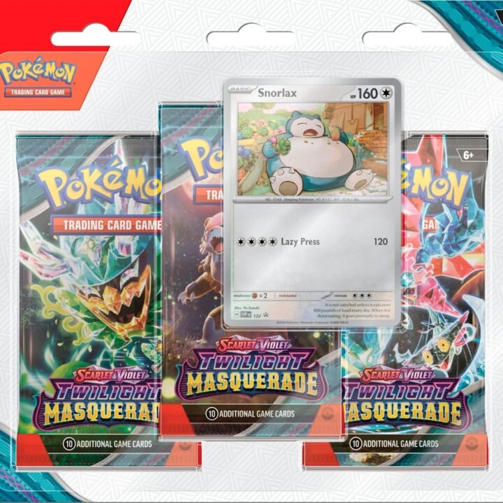 Pokémon - Scarlet & Violet: Twilight Masquerade - 3-Pack Blisters (Snorlax)