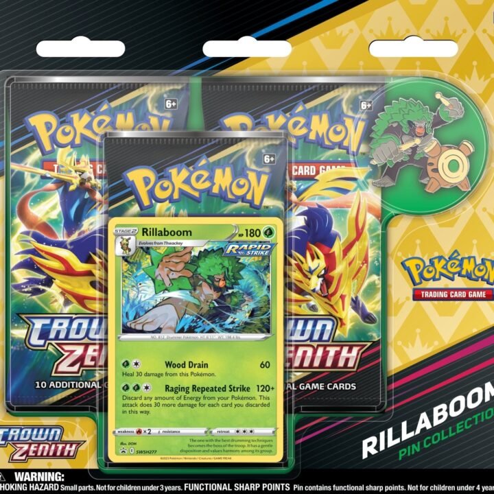 Pokémon Sword & Shield: Crown Zenith - Pin Collection (Rillaboom)