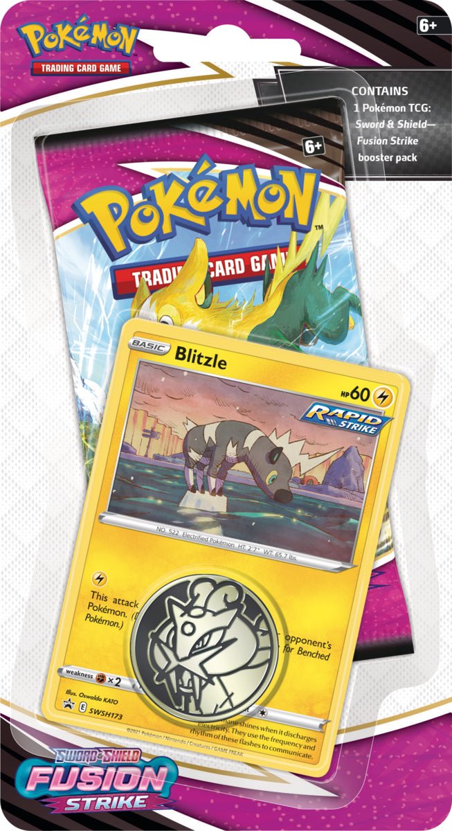 Pokémon Sword & Shield: Fusion Strike - Single Pack Blister (Blitzle)
