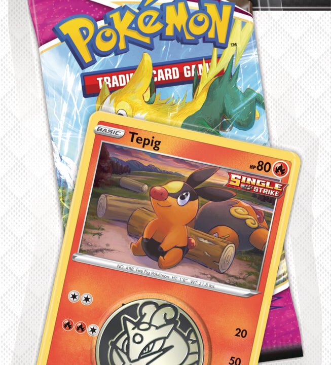 Pokémon Sword & Shield: Fusion Strike - Single Pack Blister (Tepig)
