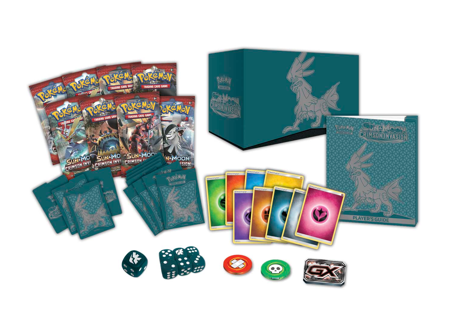 Pokémon Sun & Moon: Crimson Invasion - Elite Trainer Box (Damaged Packaging — Tear In Wrap) - Image 2