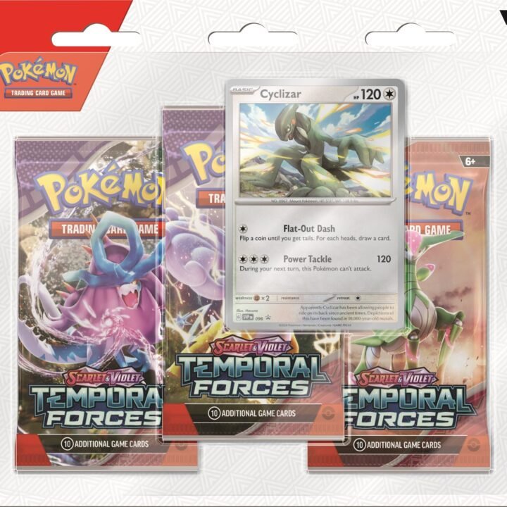 Pokémon Scarlet & Violet: Temporal Forces - 3-Pack Blister (Cyclizar)