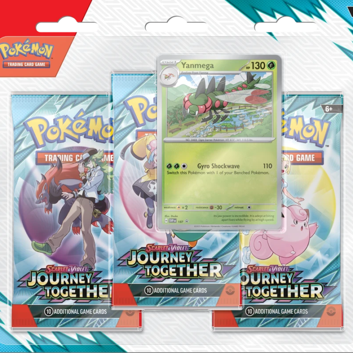 Pokémon SV Journey Together 3-pack blister (Yanmega)