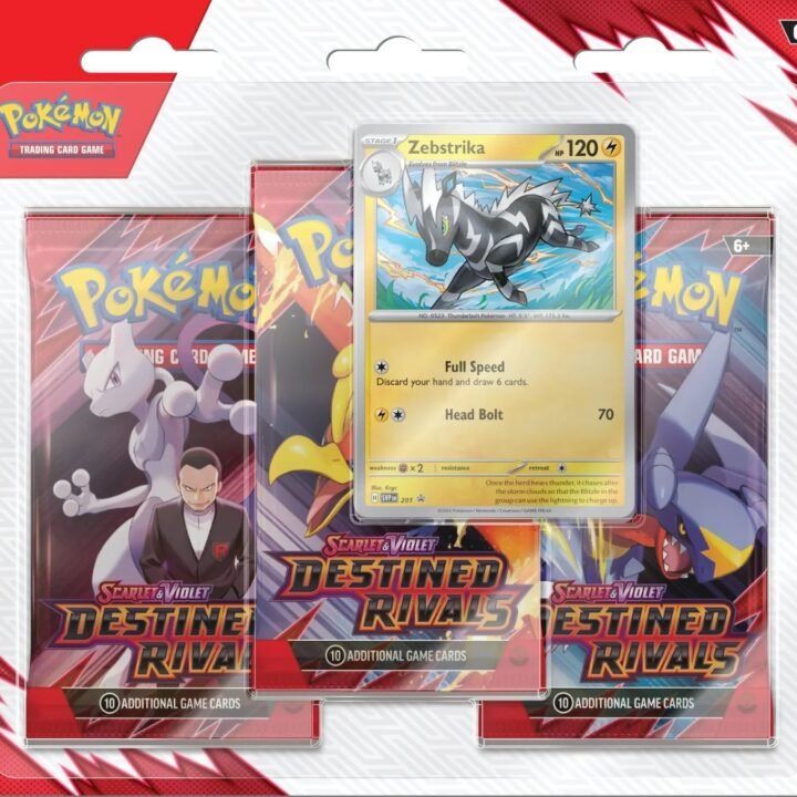 Pokémon SV10 Destined Rivals 3 Pack Blister -Zebstrika