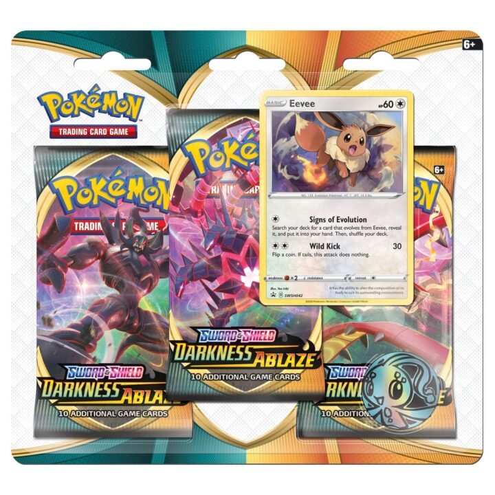 Pokémon Sword & Shield: Darkness Ablaze - 3-Pack Blister (Eevee)
