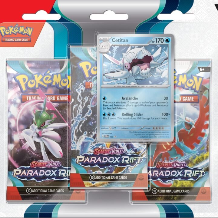 Pokémon Scarlet & Violet: Paradox Rift - 3-Pack Blisters (Cetitan)