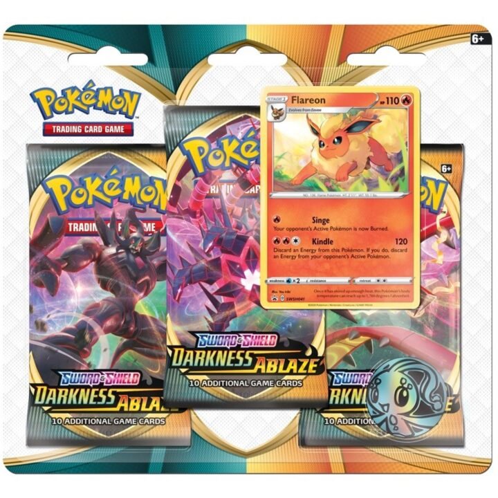 Pokémon Sword & Shield: Darkness Ablaze - 3-Pack Blister (Flareon)