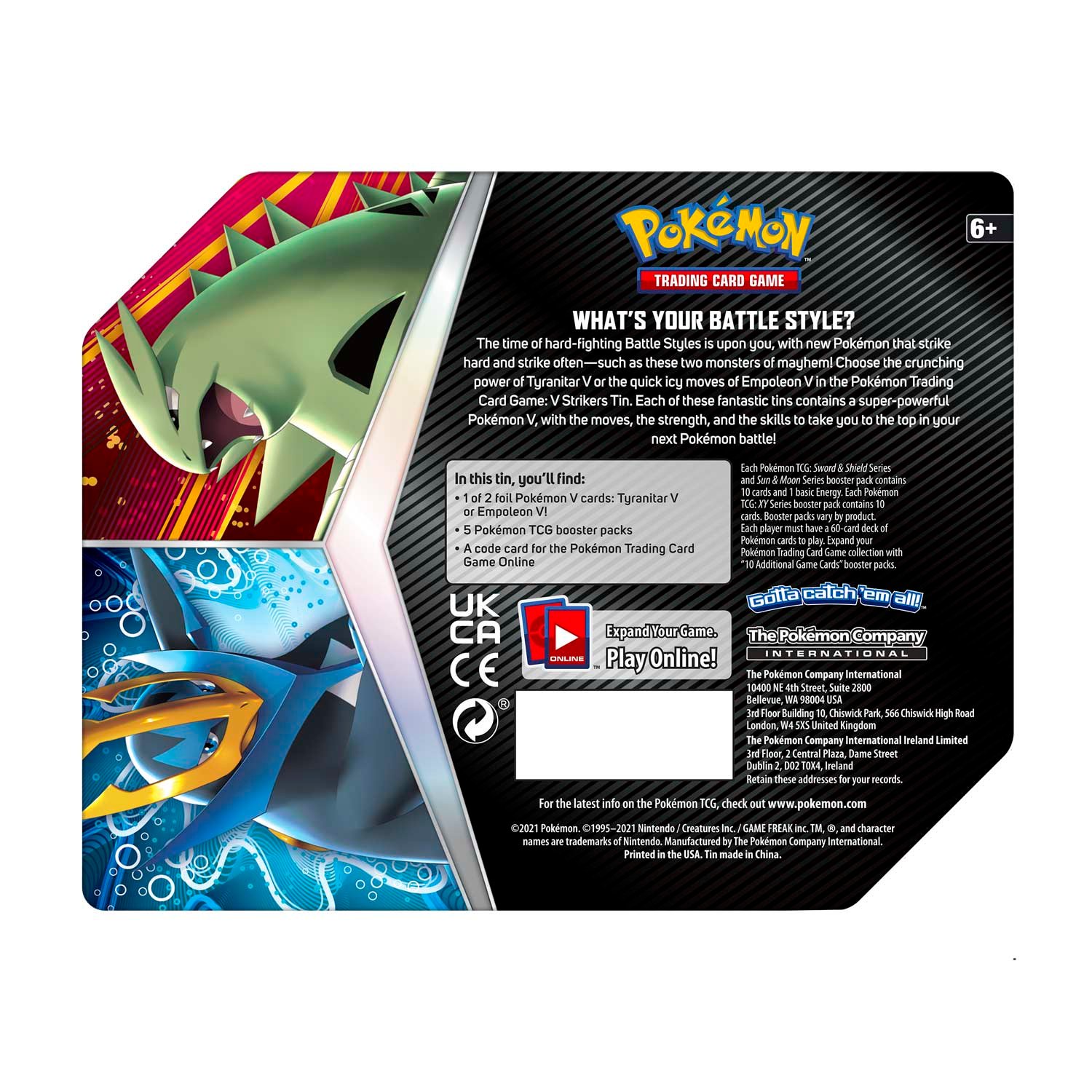 Pokémon Sword & Shield: Battle Styles - V Strikers Tin (Tyranitar V) - Image 3