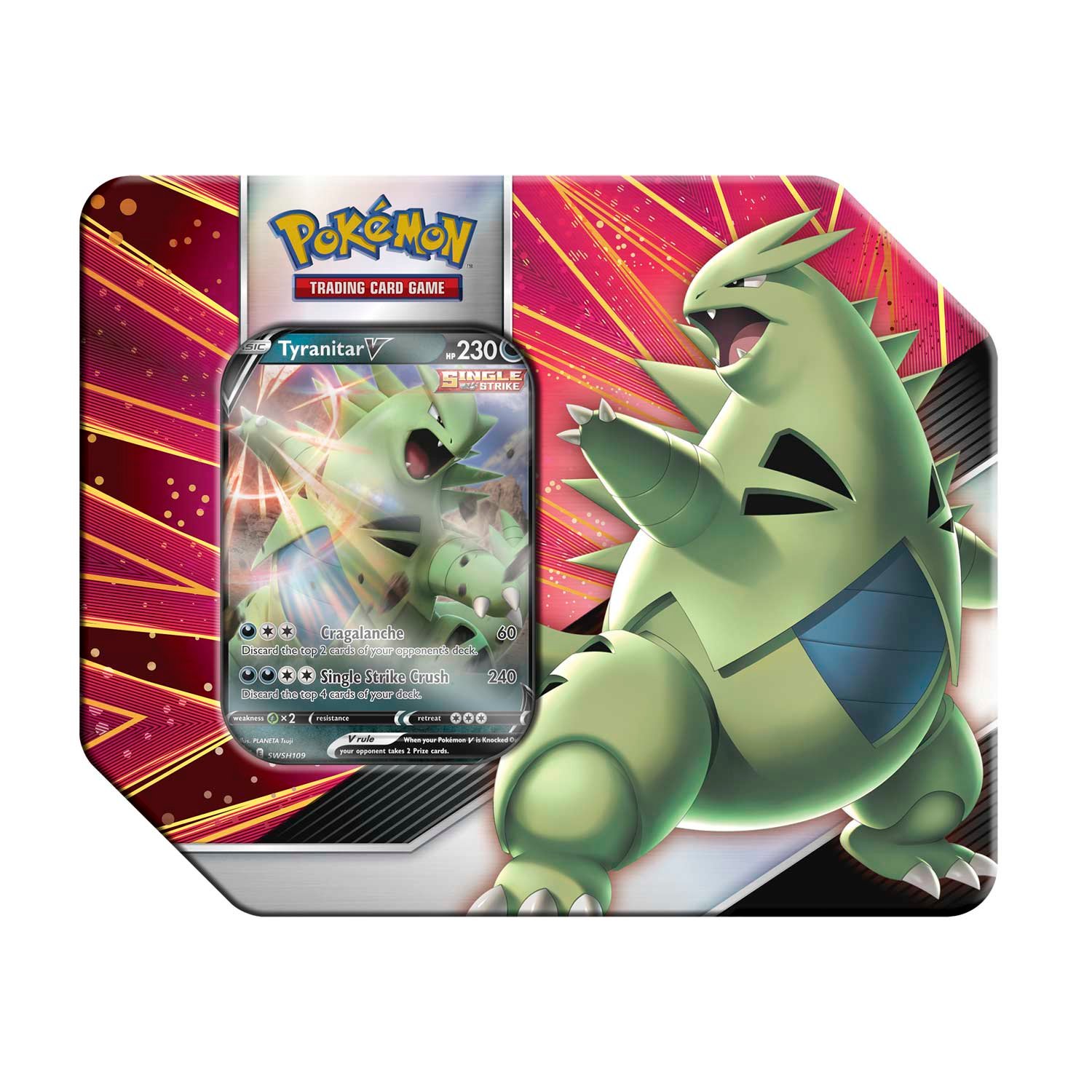 Pokémon Sword & Shield: Battle Styles - V Strikers Tin (Tyranitar V)