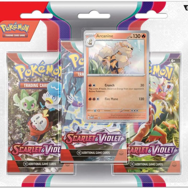 Pokémon Scarlet & Violet - 3 Pack Blister (Arcanine)