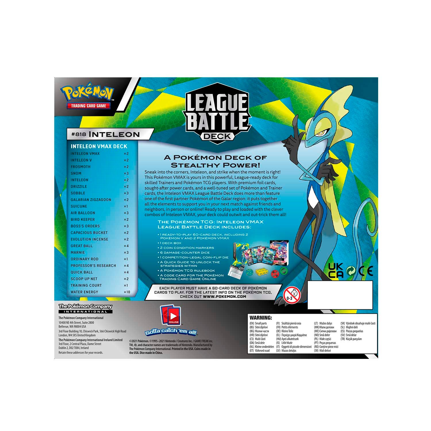 Pokémon Sword & Shield: Battle Styles - League Battle Deck (Inteleon VMAX) - Image 3