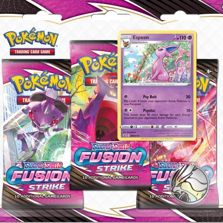 Pokémon Sword & Shield: Fusion Strike - 3-Pack Blister (Espeon)