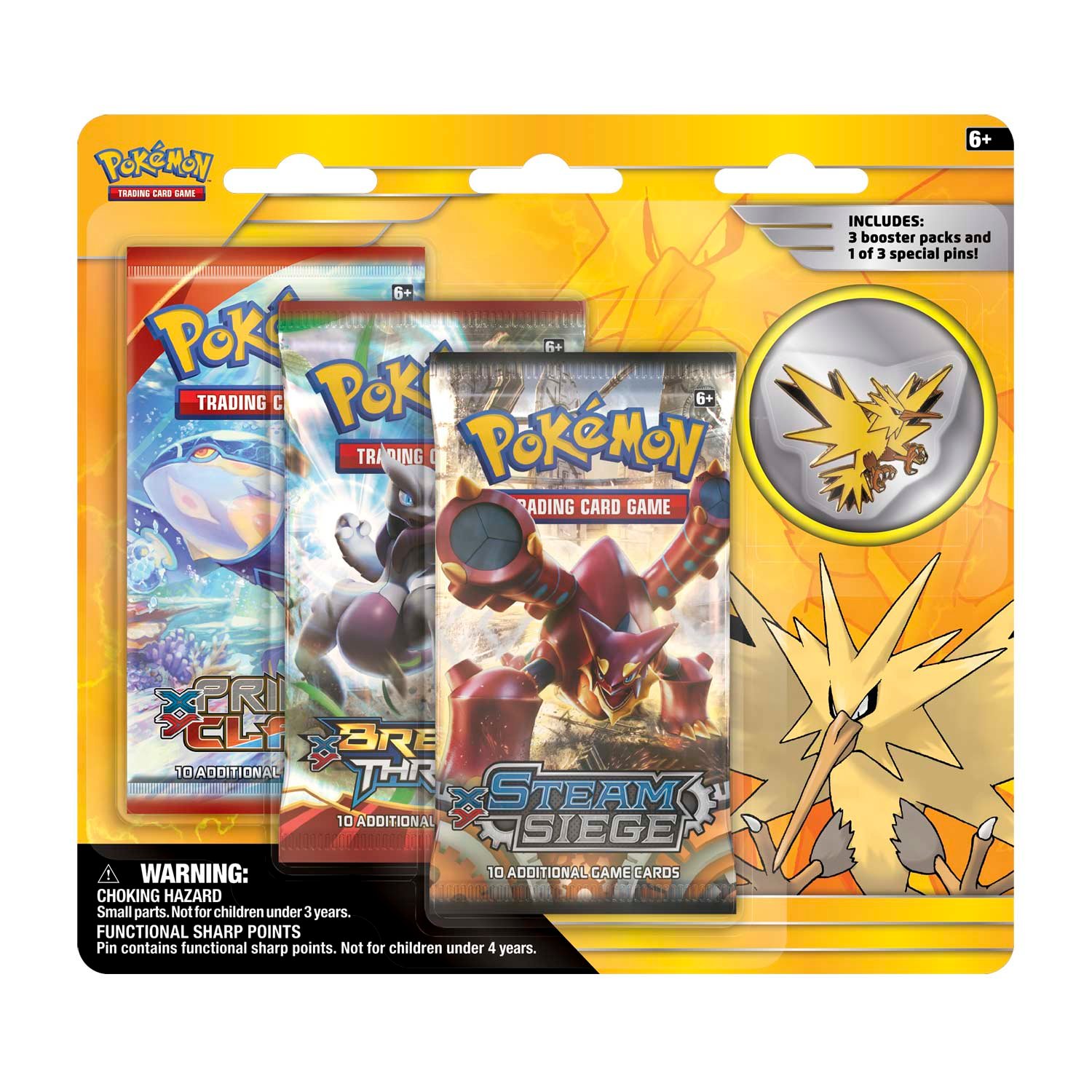 Pokémon Collector's Pin 3-Pack Blister (Zapdos)