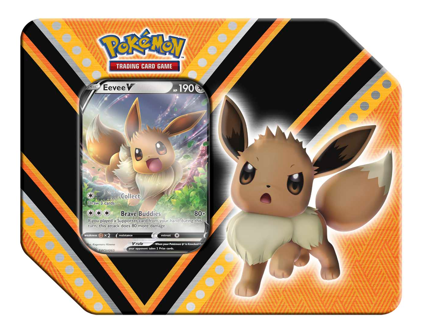 Pokémon Sword & Shield - V Powers Tin (Eevee V)