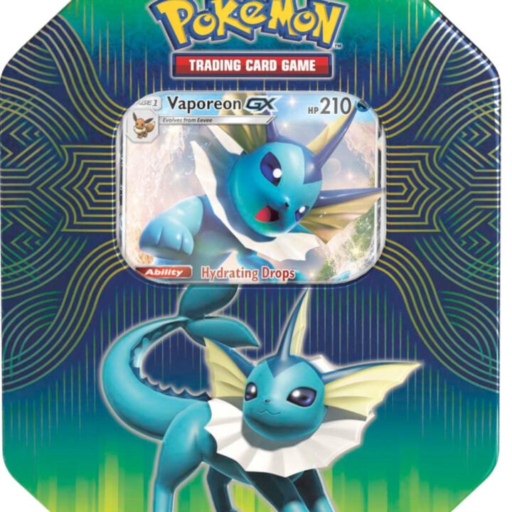 Pokémon Elemental Power Collector's Tin (Vaporeon GX)