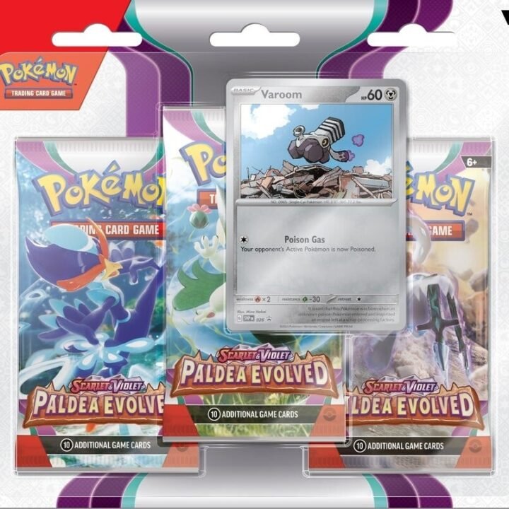 Pokémon Scarlet & Violet: Paldea Evolved - 3-Pack Blisters (Varoom)