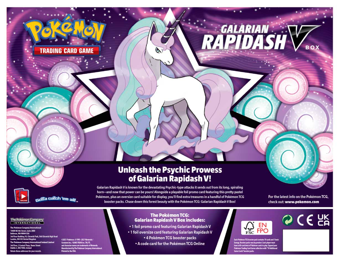 Pokémon Sword & Shield: Battle Styles - Galarian Rapidash V Box - Image 2