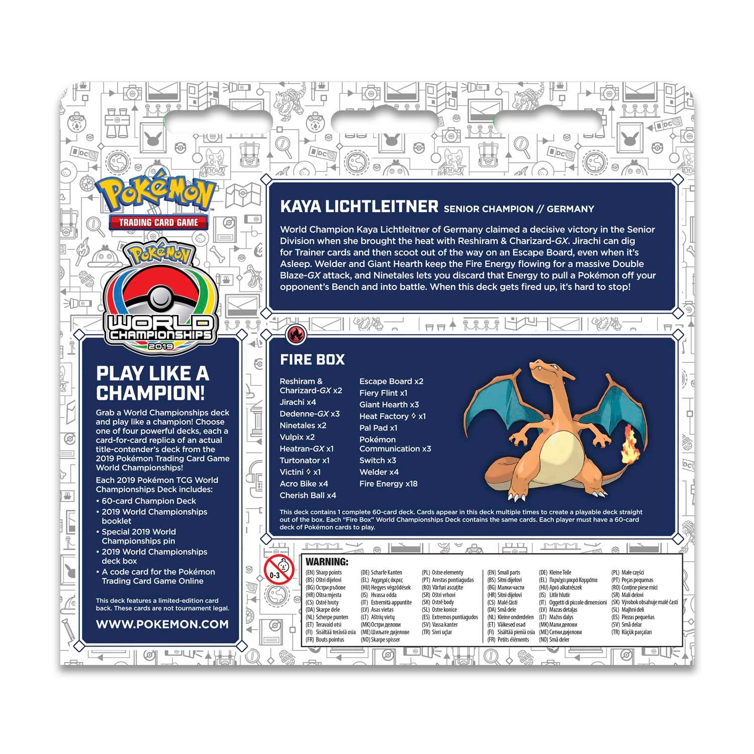 Pokémon 2019 World Championships Deck (Fire Box - Kaya Lichtleitner) - Image 2