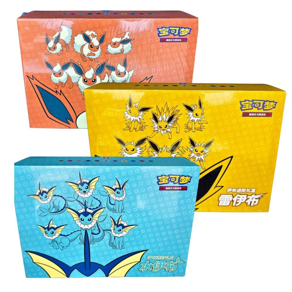 Simplified Chinese Pokémon Eevee Sealed Jumbo Collection Box