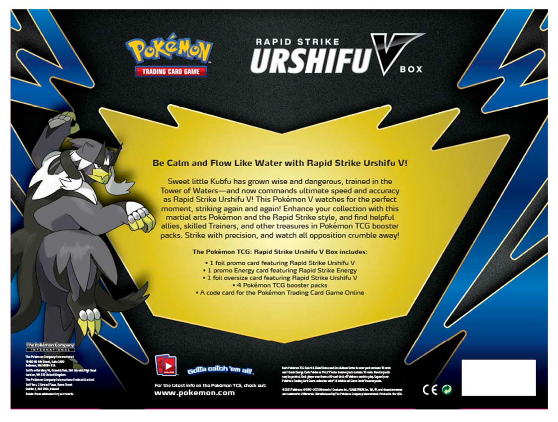 Pokémon Sword & Shield: Battle Styles - Rapid Strike Urshifu V Box - Image 2