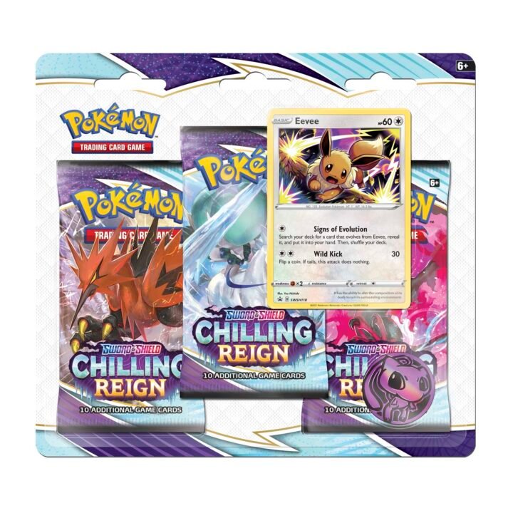 Pokémon Sword & Shield: Chilling Reign - 3-Pack Blister (Eevee)