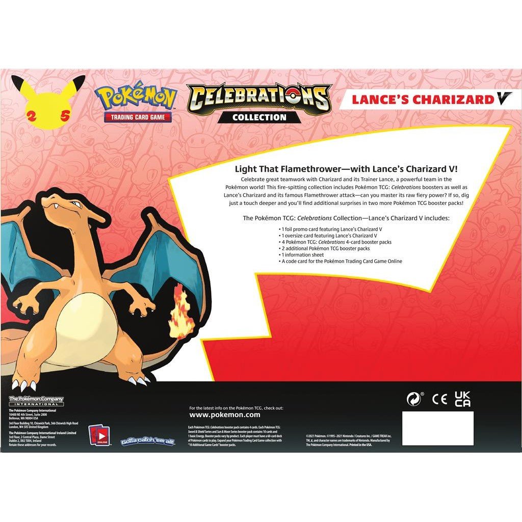 Pokémon - Celebrations: 25th Anniversary - Collection (Lance's Charizard V) - Image 2