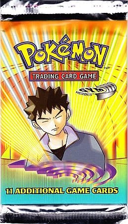 Pokémon Gym Heroes Unlimited Booster Pack - Brock Artwork
