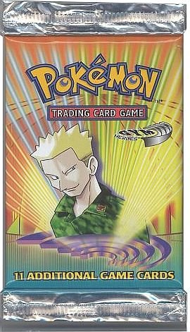 Pokémon Gym Heroes Unlimited Booster Pack - Lt. Surge Artwork