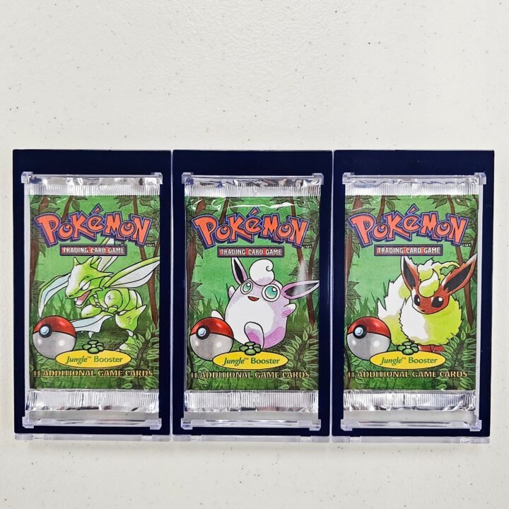 Pokémon Jungle Booster Pack Art Set - Red Font Australia Print